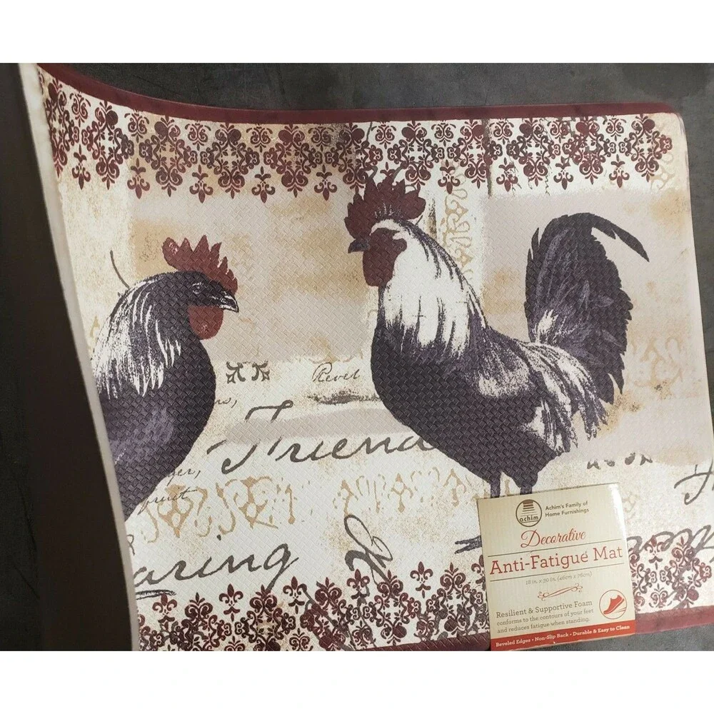 Anti-Fatigue Non Slip Printed PVC Kitchen Floor Mat (18